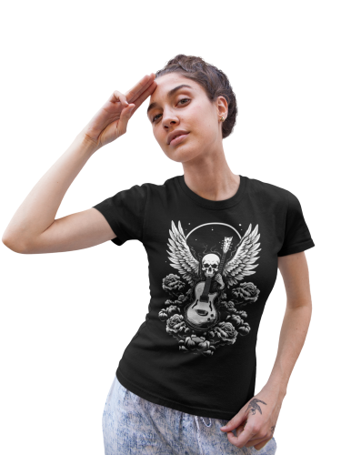 KOSZULKA DAMSKA MUZYCZNA ROCKOWA CZACHA GITARA ROCK'N'ROLL 5