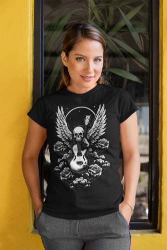 KOSZULKA DAMSKA MUZYCZNA ROCKOWA CZACHA GITARA ROCK'N'ROLL 8