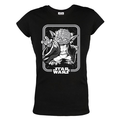 KOSZULKA DAMSKA FILMOWA STAR WARS GWIEZDNE WOJNY MISTRZ JEDI YODA 
