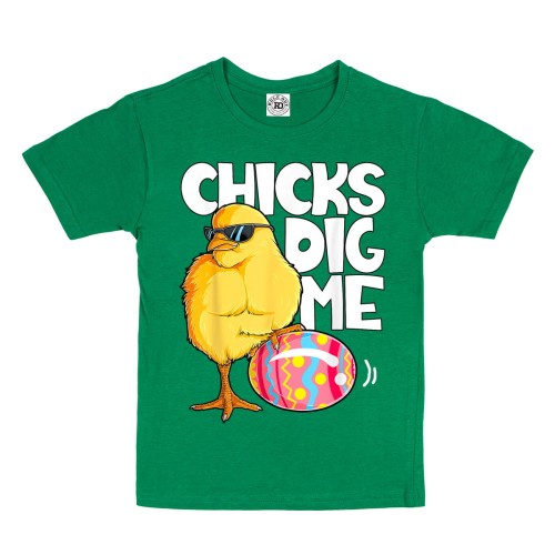 KOSZULKA DZIECIĘCA NA WIELKANOC KURCZAK CHICKS DIG ME 1
