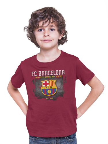 KOSZULKA DZIECIĘCA WHERE LEGENDS ARE MADE FC BARCELONA 2