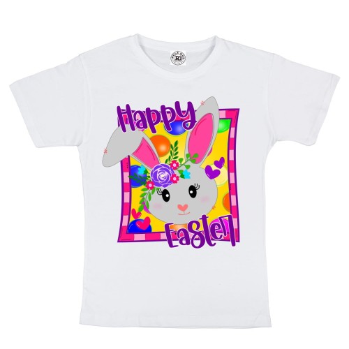 DZIECIĘCA KOSZULKA ŚWIĄTECZNA WIELKANOC ZAJĄCZEK HAPPY EASTER 2