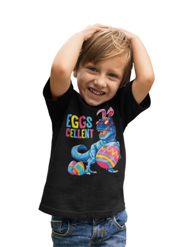 DZIECIĘCA KOSZULKA ŚWIĄTECZNA WIELKANOC DINOZAUR Z PISANKAMI 6