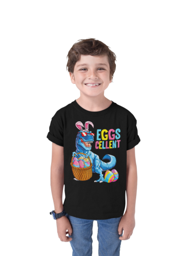 DZIECIĘCA KOSZULKA ŚWIĄTECZNA WIELKANOC DINOZAUR PISANKI EGGSCELLENT 5