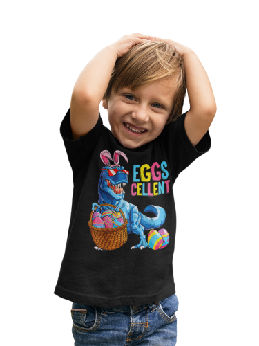 DZIECIĘCA KOSZULKA ŚWIĄTECZNA WIELKANOC DINOZAUR PISANKI EGGSCELLENT 6