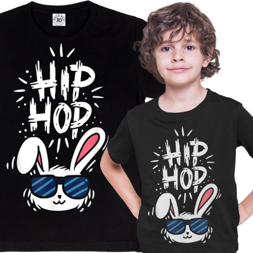 DZIECIĘCA KOSZULKA ŚWIĄTECZNA WIELKANOC EASTER ZAJĄCZEK HIP HOP 1