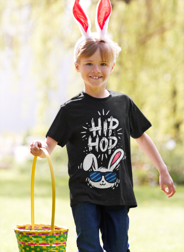 DZIECIĘCA KOSZULKA ŚWIĄTECZNA WIELKANOC EASTER ZAJĄCZEK HIP HOP 7