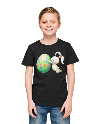 DZIECIĘCA KOSZULKA ŚWIĄTECZNA WIELKANOC EASTER ZAJĄCZEK WIELKANOCNY Z PISANKĄ 4
