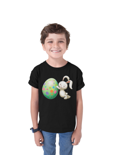 DZIECIĘCA KOSZULKA ŚWIĄTECZNA WIELKANOC EASTER ZAJĄCZEK WIELKANOCNY Z PISANKĄ 5