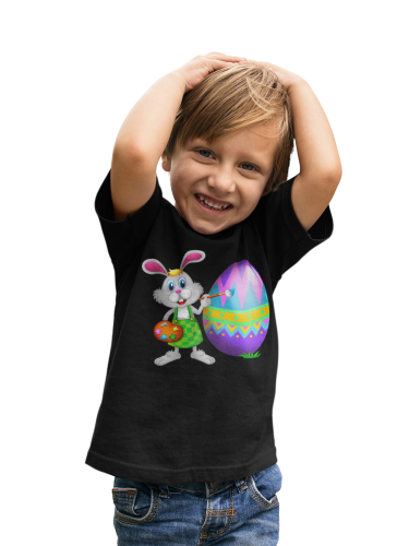 DZIECIĘCA KOSZULKA ŚWIĄTECZNA WIELKANOC EASTER ZAJĄCZEK MALUJĄCY PISANKĘ 6