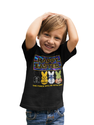 DZIECIĘCA KOSZULKA ŚWIĄTECZNA WIELKANOC HAPPY EASTER STAR WARS 6