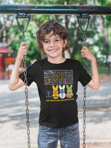 DZIECIĘCA KOSZULKA ŚWIĄTECZNA WIELKANOC HAPPY EASTER STAR WARS 10