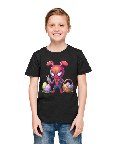 DZIECIĘCA KOSZULKA ŚWIĄTECZNA WIELKANOC WIELKANOCNY SPIDER MAN Z PISANKAMI 4