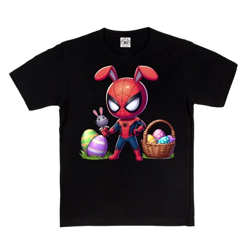 DZIECIĘCA KOSZULKA ŚWIĄTECZNA WIELKANOC WIELKANOCNY SPIDER MAN Z PISANKAMI 2