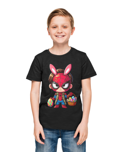 DZIECIĘCA KOSZULKA ŚWIĄTECZNA WIELKANOC SPIDER MAN Z PISANKAMI 5