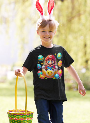 DZIECIĘCA KOSZULKA ŚWIĄTECZNA WIELKANOC MARIO BROS W PISANCE 7