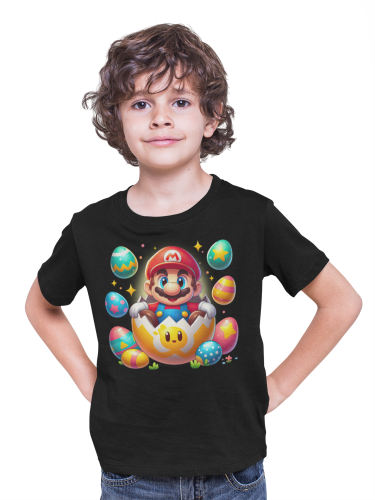 DZIECIĘCA KOSZULKA ŚWIĄTECZNA WIELKANOC MARIO BROS W PISANCE 3