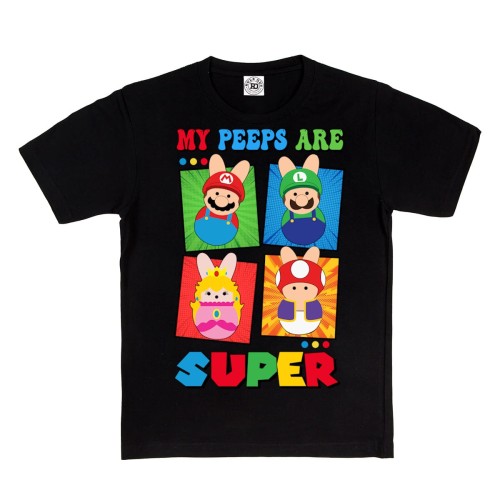 DZIECIĘCA KOSZULKA ŚWIĄTECZNA WIELKANOC SUPER MARIO BROS POSTACIE 2
