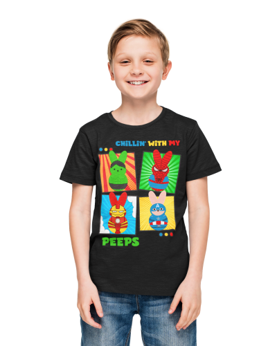 DZIECIĘCA KOSZULKA ŚWIĄTECZNA WIELKANOC BOHATEROWIE MAVELA PISANKI 4