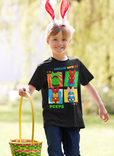 DZIECIĘCA KOSZULKA ŚWIĄTECZNA WIELKANOC BOHATEROWIE MAVELA PISANKI 7