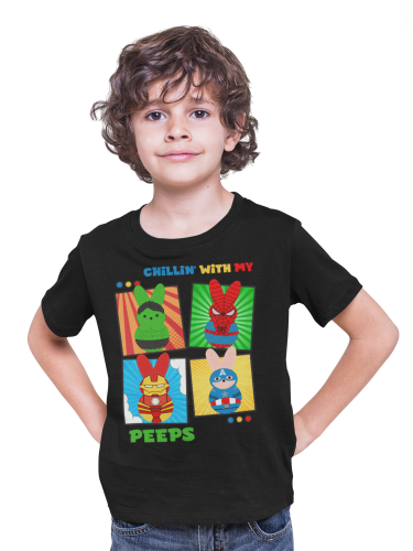 DZIECIĘCA KOSZULKA ŚWIĄTECZNA WIELKANOC BOHATEROWIE MAVELA PISANKI 3