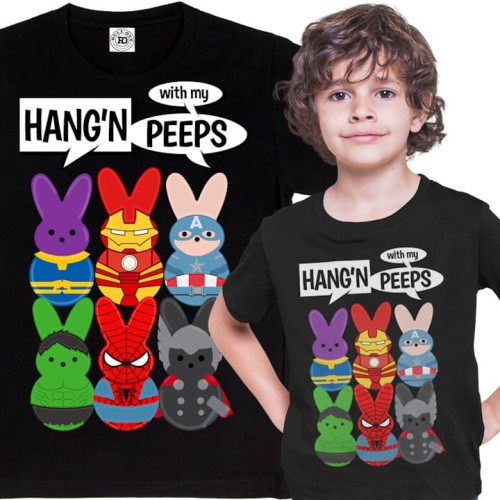 DZIECIĘCA KOSZULKA ŚWIĄTECZNA WIELKANOC PISANKI MAVELA POSTACIE 1