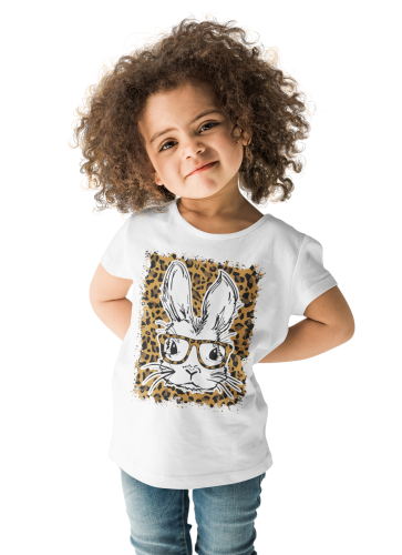 DZIECIĘCA KOSZULKA ŚWIĄTECZNA WIELKANOC ZAJĄCZEK W OKULARACH PANTERKA 3