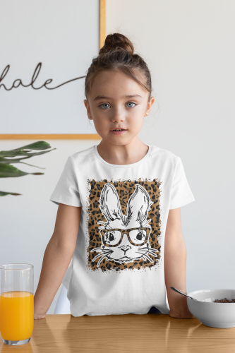 DZIECIĘCA KOSZULKA ŚWIĄTECZNA WIELKANOC ZAJĄCZEK W OKULARACH PANTERKA 6