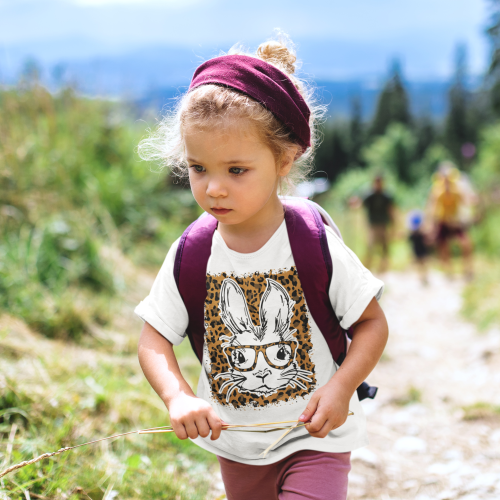 DZIECIĘCA KOSZULKA ŚWIĄTECZNA WIELKANOC ZAJĄCZEK W OKULARACH PANTERKA 8