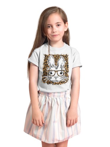 DZIECIĘCA KOSZULKA ŚWIĄTECZNA WIELKANOC ZAJĄCZEK W OKULARACH PANTERKA 4