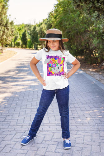 DZIECIĘCA KOSZULKA ŚWIĄTECZNA WIELKANOC ZAJĄCZEK HAPPY EASTER 10