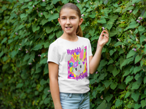 DZIECIĘCA KOSZULKA ŚWIĄTECZNA WIELKANOC ZAJĄCZEK HAPPY EASTER 7