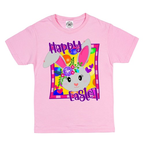 DZIECIĘCA KOSZULKA ŚWIĄTECZNA WIELKANOC ZAJĄCZEK HAPPY EASTER 2