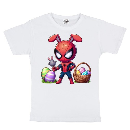 DZIECIĘCA KOSZULKA ŚWIĄTECZNA WIELKANOC WIELKANOCNY SPIDER MAN Z PISANKAMI 2