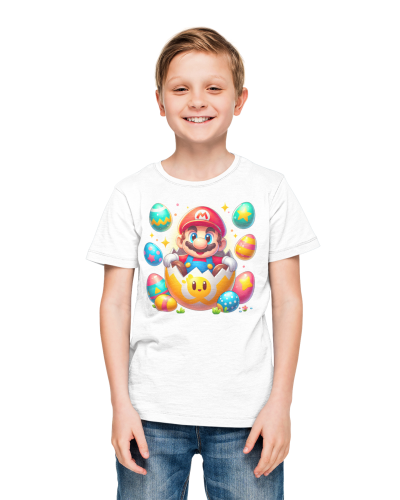 DZIECIĘCA KOSZULKA ŚWIĄTECZNA WIELKANOC MARIO BROS W PISANCE 5