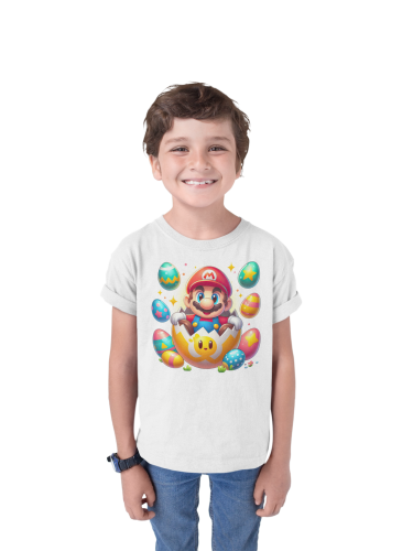DZIECIĘCA KOSZULKA ŚWIĄTECZNA WIELKANOC MARIO BROS W PISANCE 4