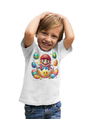 DZIECIĘCA KOSZULKA ŚWIĄTECZNA WIELKANOC MARIO BROS W PISANCE 6