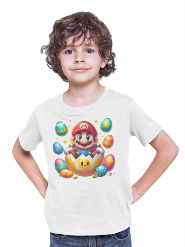 DZIECIĘCA KOSZULKA ŚWIĄTECZNA WIELKANOC MARIO BROS W PISANCE 3