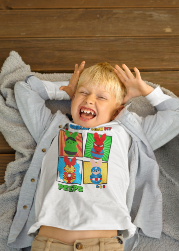 DZIECIĘCA KOSZULKA ŚWIĄTECZNA WIELKANOC BOHATEROWIE MAVELA PISANKI 9