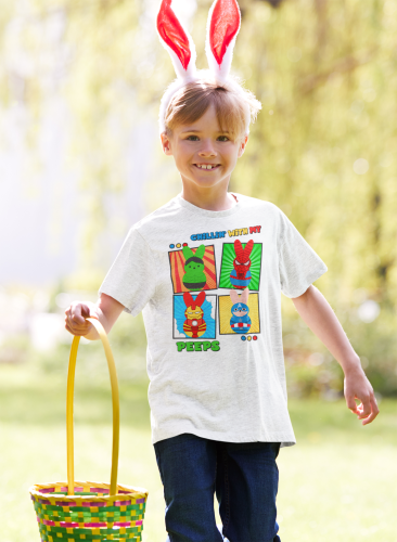 DZIECIĘCA KOSZULKA ŚWIĄTECZNA WIELKANOC BOHATEROWIE MAVELA PISANKI 7