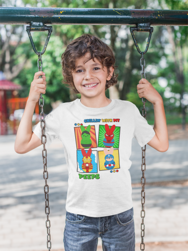 DZIECIĘCA KOSZULKA ŚWIĄTECZNA WIELKANOC BOHATEROWIE MAVELA PISANKI 10