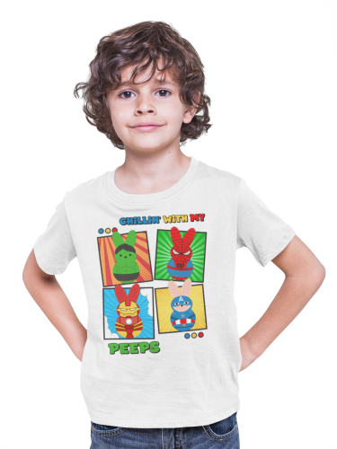 DZIECIĘCA KOSZULKA ŚWIĄTECZNA WIELKANOC BOHATEROWIE MAVELA PISANKI 3