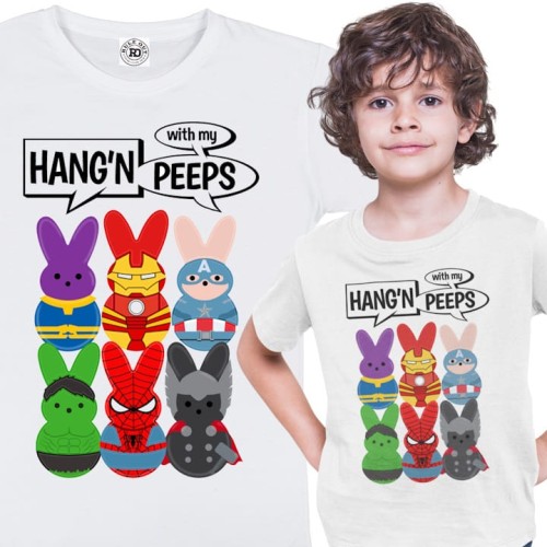 DZIECIĘCA KOSZULKA ŚWIĄTECZNA WIELKANOC PISANKI MAVELA POSTACIE 1