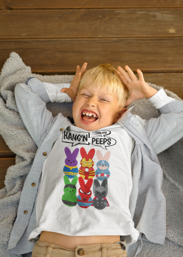 DZIECIĘCA KOSZULKA ŚWIĄTECZNA WIELKANOC PISANKI MAVELA POSTACIE 8