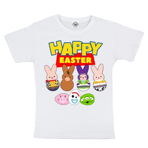 DZIECIĘCA KOSZULKA ŚWIĄTECZNA WIELKANOC HAPPY EASTER TOY STORY 2