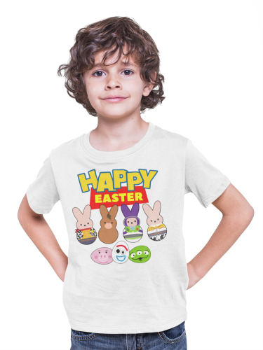 DZIECIĘCA KOSZULKA ŚWIĄTECZNA WIELKANOC HAPPY EASTER TOY STORY 3