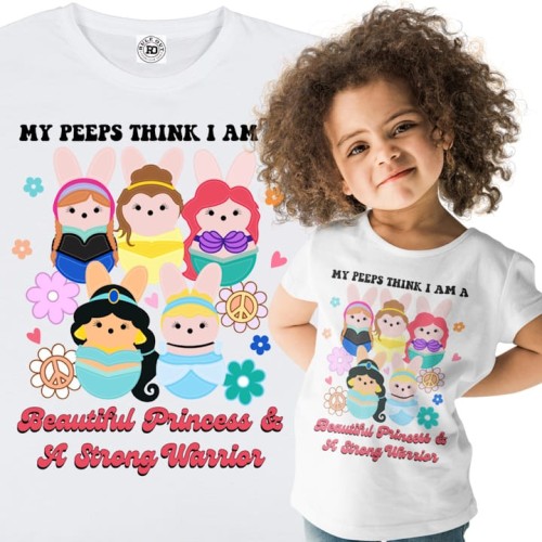 DZIECIĘCA KOSZULKA ŚWIĄTECZNA WIELKANOC BEAUTIFUL PRINCESS 1