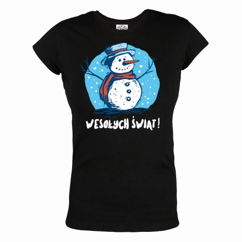 KOSZULKA ŚWIĄTECZNA WESOŁYCH ŚWIĄT BAŁWANEK ZIMA 1