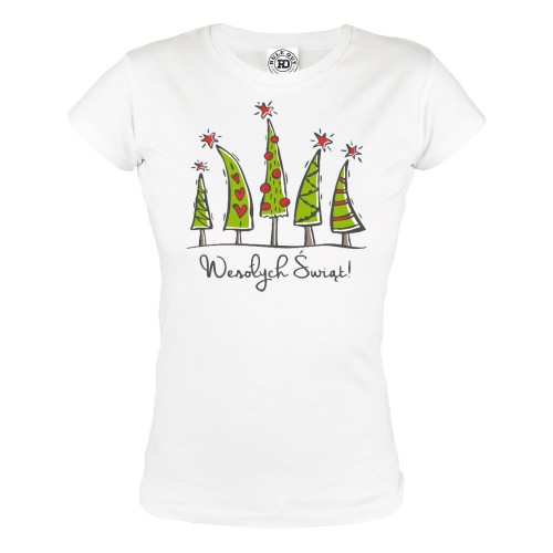 KOSZULKA ŚWIĄTECZNA WEOŁYCH ŚWIĄT CHOINKI