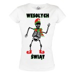 KOSZULKA ŚWIĄTECZNA WESOŁYCH ŚWIĄT SZKIELET